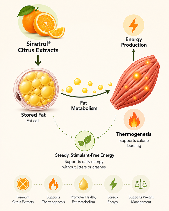 Citrus Burn Supplement Facts Label and Botanical Formula